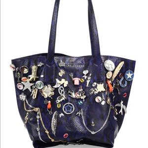 Marc jacobs snakeskin embossed charm purse